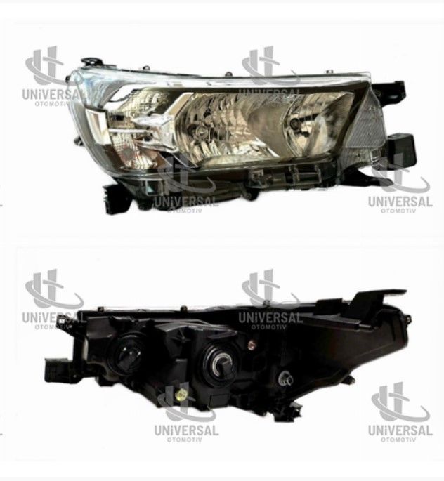 Hilux Revo 21-24 RH Far (Merceksiz/Manuel) (Gündüz Led Kısmı Tek Devre Ampül Tipi)