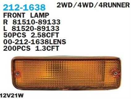 TOYOTA	HILUX LN85/106 2WD/4WD TAMPON SİNYALİ SOL 89-97 DIZEL