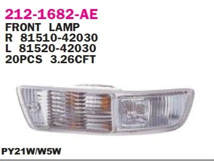 TOYOTA	RAV4 (A1) SİNYAL LAMBASI SOL	98-00 Benzin