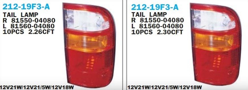 TOYOTA	HILUX LN152	STOP LAMBA CAMI SAĞ 02-04 DIZEL
