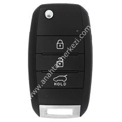Kia Yeni Sportage 3 Buton Sustalı Kumanda Orijinal ID46 433 Mhz