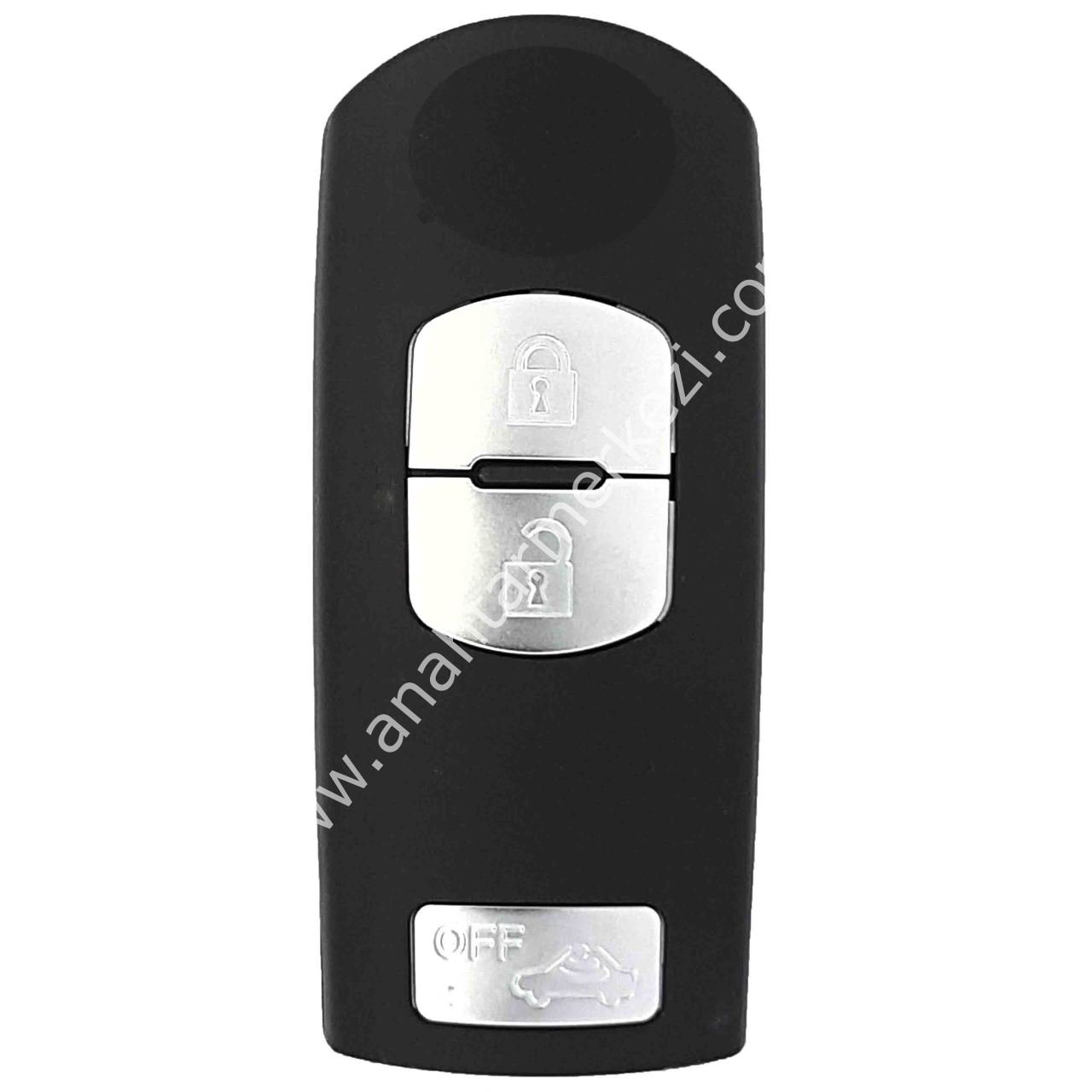 Mazda 6 3Buton Smart Kumanda PCF7953 433 Mhz Orjinal