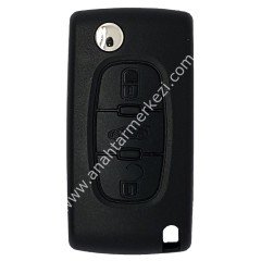 Peugeot 407 C5 3 Buton Sustalı Kumanda Yan Sanayi Pcf7941 433Mhz