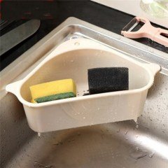 BUFFER® Vantuzlu Üçgen Sebze Meyve  Lavabo Raf Evye Süzgeç Sünger Tutucu Düzenleyici Mutfak Organizer