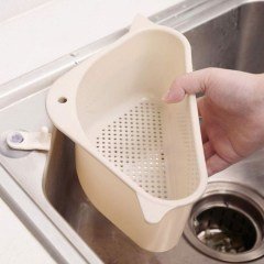 BUFFER® Vantuzlu Üçgen Sebze Meyve  Lavabo Raf Evye Süzgeç Sünger Tutucu Düzenleyici Mutfak Organizer