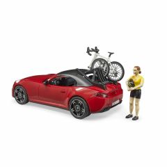 BR03485 Roadster Araba Bisiklet ve Sürücüsü
