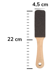 Tahta Saplı Ayak Törpüsü Topuk Nasır Rendesi Pedikür Zımparası 22x4,5cm