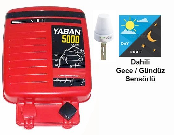 Yaban 5000 Gece Gündüz Röleli Elektrikli Çit Makinası