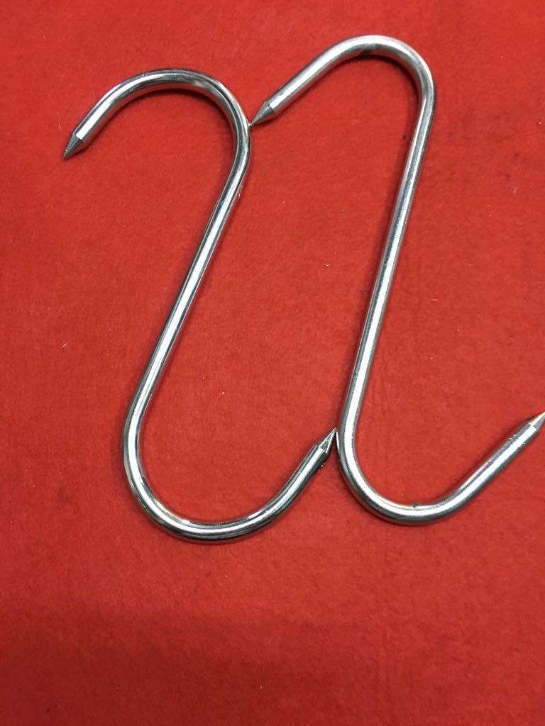 Paslanmaz Çelik 5mm S Kanca Kasap Et Asma Çengeli