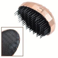 BUFFER® Rose Gold Saç Düzleştirici Tarak Geniş Aralıklı Her Saç Tipine Uygun Fırçalı Saç Düzleştirici