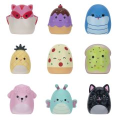 SQ AL0075 Squish-a-longs 3 Figür + Yüzük Çantalı Sürpriz Paket 24lü Display