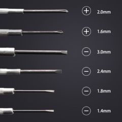 BUFFER® 6 Parça Mini Saatçi ve Telefoncu Onarım Tornavida Seti