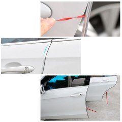 BUFFER® Silikonlu Araç Kapı Koruma Fitili Kapı Çarpma Çizik Önleyici Fitil 5 Metre 3M Bant