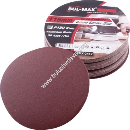 Bulmax 115 Mm 180 Kum Zımpara Bmx-2458 (100 Adet Gönderilir)