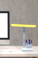 BUFFER® Kalemlikli USB Şarjlı Dokunmatik 3 Kademeli Özel Göz Korumalı led Lityum Masa Lambası