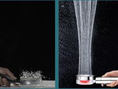 Pervaneli Yüksek Basınçlı Metalik Duş Başlığı