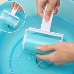 BUFFER® Yıkanabilir Tüy Toplama Rulosu Ve Kendinden Temizlemeli Kedi Köpek Toz Temizleyici Tarak Fırça Seti