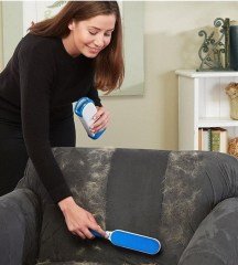 BUFFER® Yıkanabilir Tüy Toplama Rulosu Ve Kendinden Temizlemeli Kedi Köpek Toz Temizleyici Tarak Fırça Seti