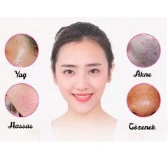 BUFFER® Forever USB’li Titreşimli Masaj Etkili Yüz Temizleme Bakım Cihazı Ve Yeşim Taşı Seti