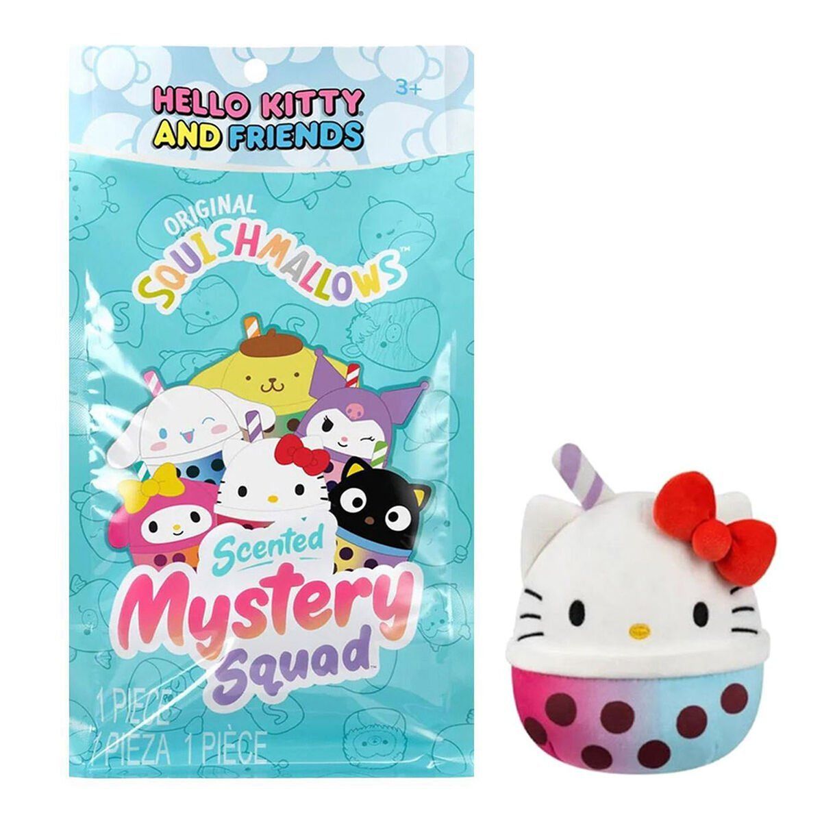 SQ SN00879 Squishmallows Mystery Squad Hello Kitty Sürpriz Figür 13 cm