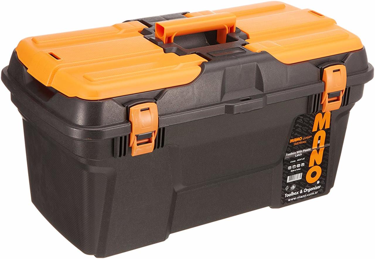 Mano Grip Plastik Kilitli Takım Çantası MGP-22   582mm x 310mm x 234mm