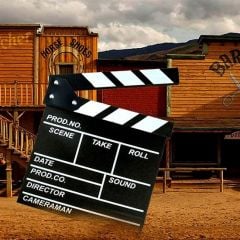 BUFFER® Dekoratif Retro Tasarım Yazı Yazılabilir Klasik Sinema Klaketi