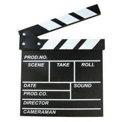 BUFFER® Dekoratif Retro Tasarım Yazı Yazılabilir Klasik Sinema Klaketi