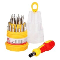 BUFFER® Orta 31 Parça Hassas Tornavida Bits Uç Seti Yumurta Tornavida