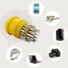 BUFFER® Orta 31 Parça Hassas Tornavida Bits Uç Seti Yumurta Tornavida