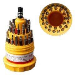 BUFFER® Orta 31 Parça Hassas Tornavida Bits Uç Seti Yumurta Tornavida
