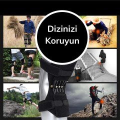 BUFFER® Yaylı Diz Kuvvetlendirici Dizlik Egzersiz Aleti Medikal Bacak Destekli Spor Aleti