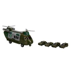 4782 SUN-RYL-MXX-GARAJ SET POLİS AMBULANS ASKER TAŞIYICI HELİKOPTER ARB 3R