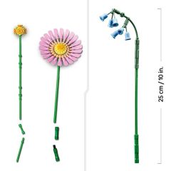 10347 Lego iconic Botanicals Pembe Çiçek Buketi 373 parça +9 yaş