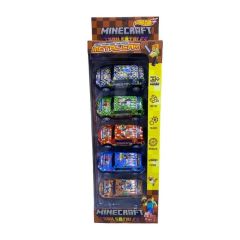 828-303 MİNECRAFTLI ÇEK BIRAK 5Lİ ARABA- HLT