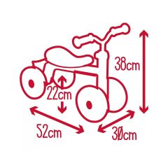 7600721400 ROOKIE RIDE-ON RED