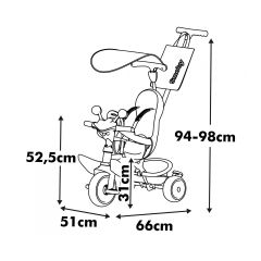 7600741503 Baby Driver Tricycle Grey