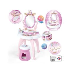 7600320250 Smoby Disney Prensesleri 2si1 arada Güzellik Masası Oyun Seti