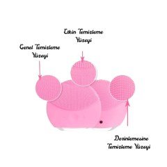 BUFFER® Forever USB li Titreşimli Masaj Etkili Silikon El Yüz Vücut Temizleme ve Bakım Cihazı