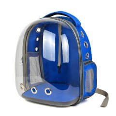 BUFFER® Şeffaf Astronot Kapsül Kedi Köpek Seyahat Yolculuk Fermuarlı Hava Alan Taşınabilir Sırt Çantası