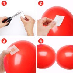 BUFFER® Sticker Damla Model Çift Taraflı Yapışkan Balon Yapıştırıcısı