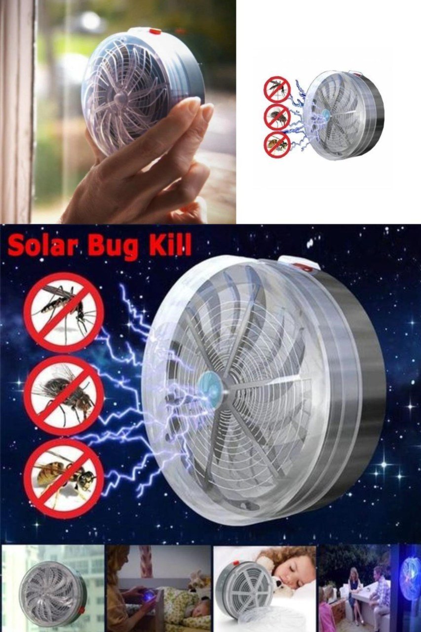 BUFFER® Güneş Enerjili Solar Vantuzlu Sinek Kıran Sivrisinek Kovucu Cihaz