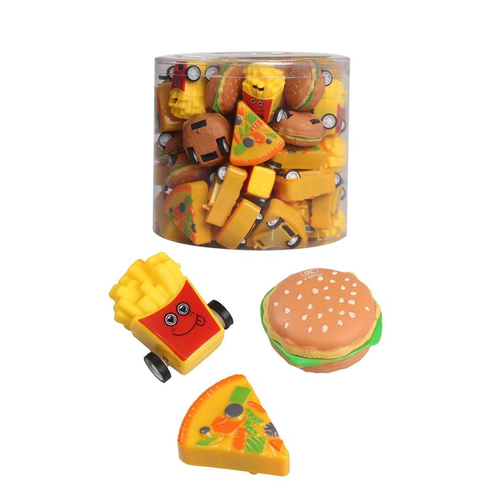 Fast Food Burger Pizza 72 Adet Mini Figür Çek Bırak Araçlar 1 adet fiyatıdır