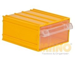 Mano Plastik Çekmeceli Sarı Kutu K-20  100mm x 140mm x 52mm