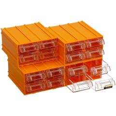 Mano Plastik Çekmeceli Sarı Kutu K-32   110mm x 120mm x 62mm