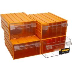 Mano Plastik Çekmeceli Sarı Kutu K-55   212 mm x 302 mm x 126 mm