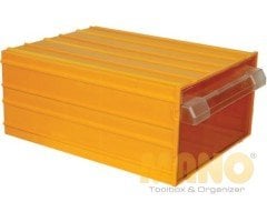 Mano Plastik Çekmeceli Sarı Kutu K-55   212 mm x 302 mm x 126 mm
