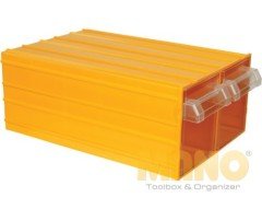 Mano Plastik Çekmeceli Sarı Kutu K-56   212 mm x 302 mm x 126 mm