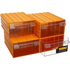 Mano Plastik Çekmeceli Sarı Kutu K-60 260 mm x 340 mm x 150 mm