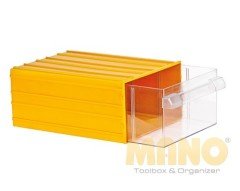 Mano Plastik Çekmeceli Sarı Kutu K-60 260 mm x 340 mm x 150 mm