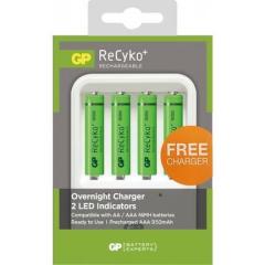 GP ReCyko+ 4'lü 1000mAh AAA Şarj Edilebilir Pil + Pil Şarj Cihazı